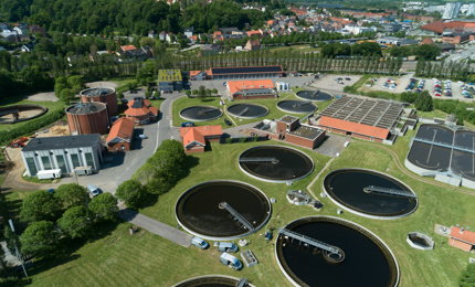 Vejle Renseanlæg set fra luften