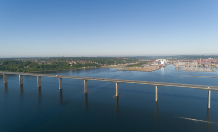Vejle Fjord set fra luften