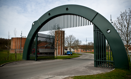 Indgangsport ved Vejle Renseanlæg